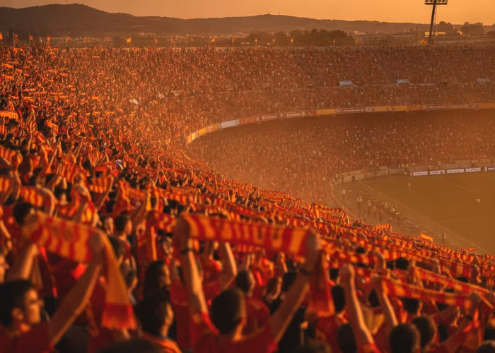 La Liga fans in a Spanish stadium